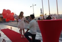 Kordonda Evlenme Teklifi Organizasyonu Bistro Masa İzmir Organizasyon